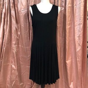 Coercion knit fit n flair black sleeveless dress